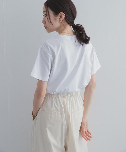 URBAN RESEARCH DOORS(アーバンリサーチドアーズ)の「ロゴプリントTシャツ(Tシャツ/カットソー・レディース・オフホワイト/ライトブルー/ネイビー・FREE)」の7枚目の写真