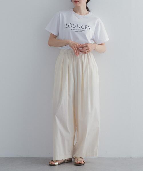 URBAN RESEARCH DOORS(アーバンリサーチドアーズ)の「ロゴプリントTシャツ(Tシャツ/カットソー・レディース・オフホワイト/ライトブルー/ネイビー・FREE)」の8枚目の写真