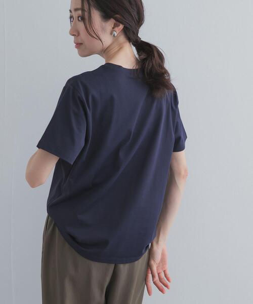 URBAN RESEARCH DOORS(アーバンリサーチドアーズ)の「ロゴプリントTシャツ(Tシャツ/カットソー・レディース・オフホワイト/ライトブルー/ネイビー・FREE)」の12枚目の写真