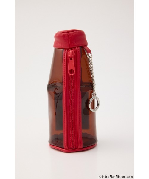 MOUSSY(マウジー)の「PABST BOTTLE ポーチ(ポーチ・レディース・ブラウン/クリア・FREE)」の6枚目の写真