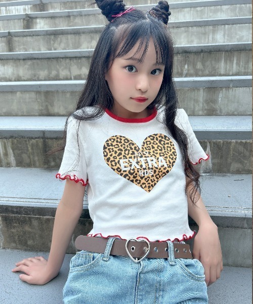 セール】レオパードハートptT 半袖（Tシャツ/カットソー）｜RandS