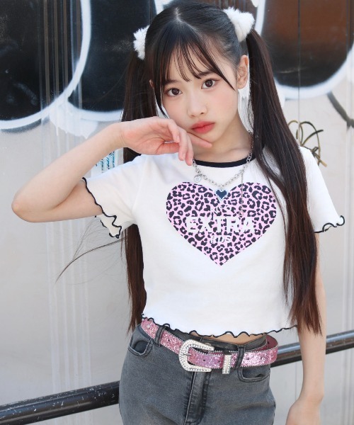 セール】レオパードハートptT 半袖（Tシャツ/カットソー）｜RandS