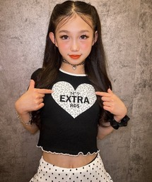 FUNALIVE（ファンアライブ）の「レオパードハートptT 半袖（Tシャツ/カットソー）」