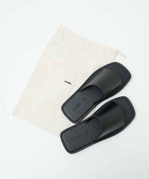 waa.（ワー）の「【Waa.studios / ワースタジオ】GO SANDALS / ゴー サンダル / スライドサンダル / レザー / 牛革（サンダル・メンズ・ブラウン/ブラック・43/44/42）」の13枚目の写真