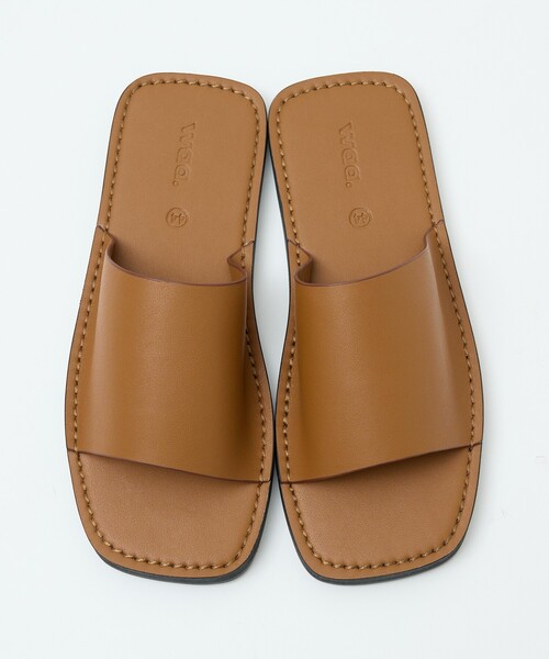 waa.（ワー）の「【Waa.studios / ワースタジオ】GO SANDALS / ゴー サンダル / スライドサンダル / レザー / 牛革（サンダル・メンズ・ブラウン/ブラック・43/44/42）」の14枚目の写真