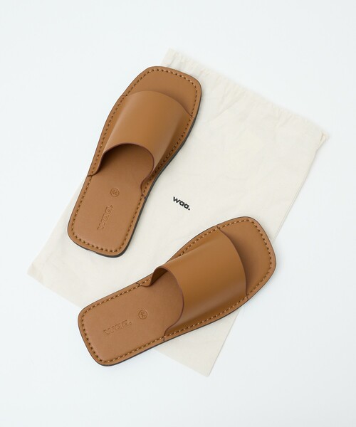 waa.（ワー）の「【Waa.studios / ワースタジオ】GO SANDALS / ゴー サンダル / スライドサンダル / レザー / 牛革（サンダル・メンズ・ブラウン/ブラック・43/44/42）」の17枚目の写真