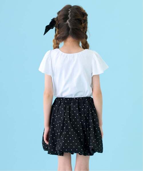 ANNA SUI mini(アナスイ・ミニ)の「ラインストーンロゴTシャツ(Tシャツ/カットソー・キッズ・ホワイト/ブラック・140cm/100-110cm/130cm/120cm/160cm/150cm)」の4枚目の写真