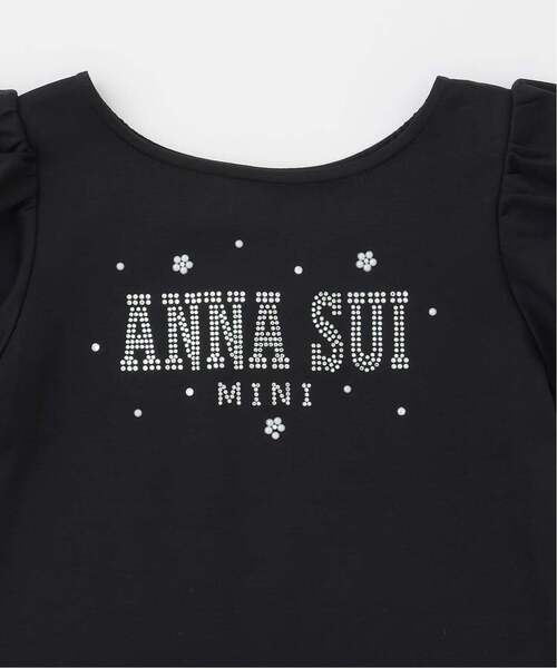 ANNA SUI mini(アナスイ・ミニ)の「ラインストーンロゴTシャツ(Tシャツ/カットソー・キッズ・ホワイト/ブラック・140cm/100-110cm/130cm/120cm/160cm/150cm)」の11枚目の写真
