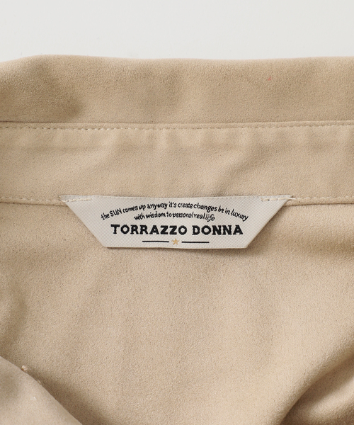Torrazzo Donna(トラッゾドンナ)の「【TORRAZZO DONNA/トラッゾドンナ】カットワークスエードシャツ(シャツ/ブラウス・レディース・ベージュ/カーキ・FREE)」の19枚目の写真
