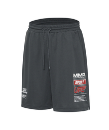 UFC スポンサリラックスフィットショーツチャコール U4TPX2306CH