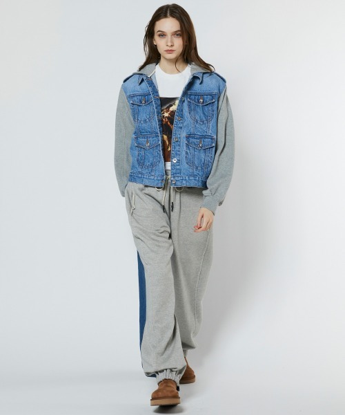 DOUBLE STANDARD CLOTHING(ダブルスタンダードクロージング)の「ドッキングデニムジャケット(デニムジャケット・レディース・インディゴブルー・36)」の15枚目の写真