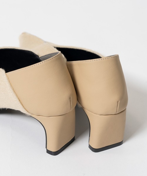 PRANK PROJECT(プランクプロジェクト)の「【2026Autumn Pre-Order】2WAYセンターシームパンプス / 2-Way Center Seam Pumps(パンプス・レディース・パイソン/ベージュ/ブラック・38/37/36)」の7枚目の写真