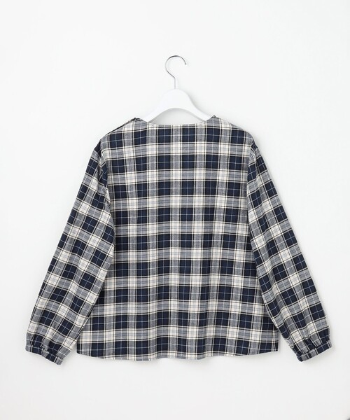 J.PRESS Ladies(J.プレス レディス)の「コットン 起毛 タータン チェック プルオーバー ブラウス(シャツ/ブラウス・レディース・レッド系3/アイボリー系3・XS)」の13枚目の写真