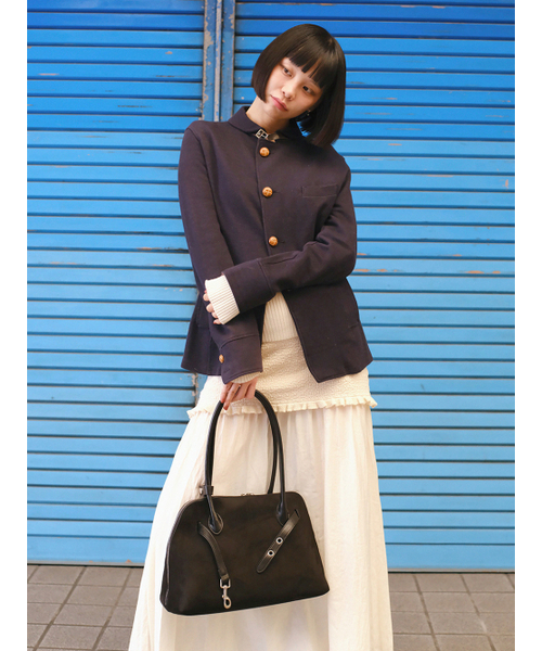 DENU（デヌ）の「[アウトレット]NOA BAG[SUEDE BLACK]（ショルダーバッグ・レディース・その他・FREE）」の2枚目の写真