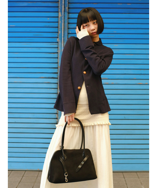 DENU（デヌ）の「[アウトレット]NOA BAG[SUEDE BLACK]（ショルダーバッグ・レディース・その他・FREE）」の3枚目の写真