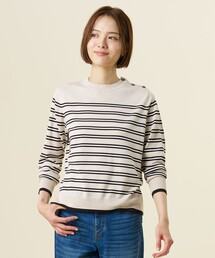 SILKY WOOL ボーダー ニット