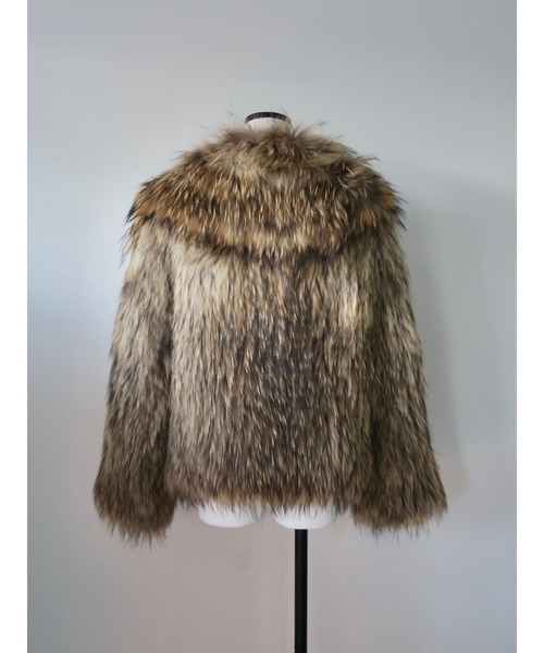 miies miim（ミーエスミーム）の「racoon coat（テーラードジャケット・レディース・アイボリー/ブラウン・FREE）」の21枚目の写真