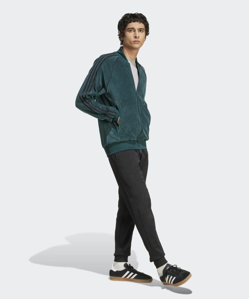 adidas（アディダス）の「SST アディカラー ベロア トラックトップ / ジャージ / トラックジャケット / アディダスオリジナルス adidas Originals（ジャージ・メンズ・グリーン・X-LARGE/SMALL/MEDIUM/LARGE/XX-LARGE/X-SMALL/3XL/XX-SMALL）」の3枚目の写真