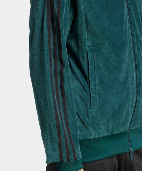 adidas（アディダス）の「SST アディカラー ベロア トラックトップ / ジャージ / トラックジャケット / アディダスオリジナルス adidas Originals（ジャージ・メンズ・グリーン・X-LARGE/SMALL/MEDIUM/LARGE/XX-LARGE/X-SMALL/3XL/XX-SMALL）」の4枚目の写真