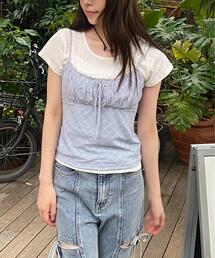 FREE'S MART | ◆針抜きテレコＴシャツ×アソートキャミセット(Tシャツ/カットソー)