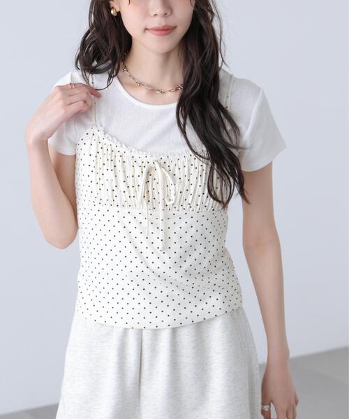FREE'S MART(フリーズマート)の「◆針抜きテレコTシャツ×アソートキャミセット(Tシャツ/カットソー・レディース・ブラック系その他/ホワイト系その他2/ブルー系その他3/ホワイト系その他・FREE)」の16枚目の写真
