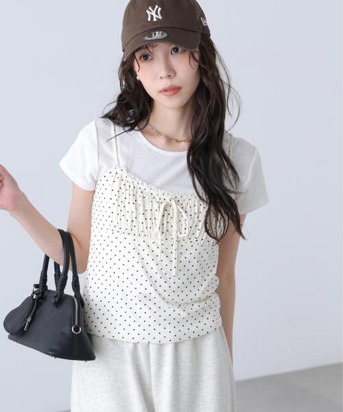 FREE'S MART(フリーズマート)の「◆針抜きテレコTシャツ×アソートキャミセット(Tシャツ/カットソー・レディース・ブラック系その他/ホワイト系その他2/ブルー系その他3/ホワイト系その他・FREE)」の17枚目の写真