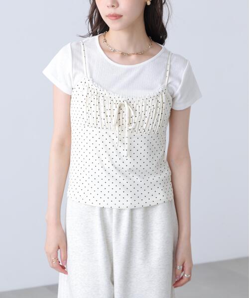 FREE'S MART(フリーズマート)の「◆針抜きテレコTシャツ×アソートキャミセット(Tシャツ/カットソー・レディース・ブラック系その他/ホワイト系その他2/ブルー系その他3/ホワイト系その他・FREE)」の21枚目の写真