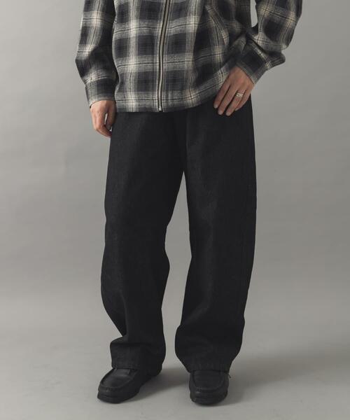 ITEMS URBANRESEARCH(アイテムズ アーバンリサーチ)の「ソフトバレルデニム(デニムパンツ・メンズ・ネイビー/ブラック・MEDIUM/LARGE)」の3枚目の写真