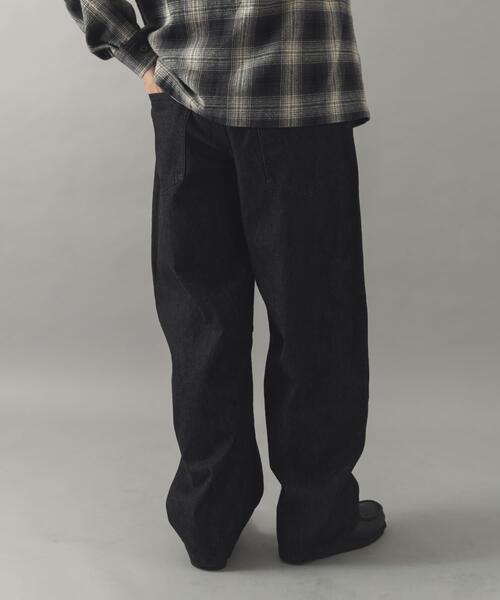 ITEMS URBANRESEARCH(アイテムズ アーバンリサーチ)の「ソフトバレルデニム(デニムパンツ・メンズ・ネイビー/ブラック・MEDIUM/LARGE)」の5枚目の写真