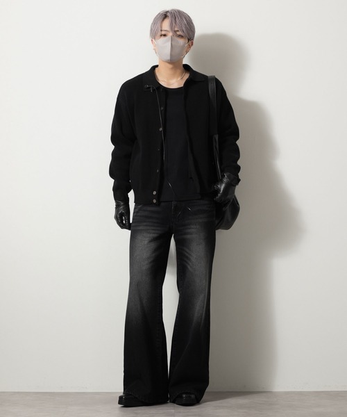 CLEL(クレイル)の「【CLEL】Giza Cotton U-Neck T-Shirt / ギザコットン UネックTシャツ(ロンT/吸水速乾)(Tシャツ/カットソー・メンズ・ブラック/グレー系1/ホワイト/グレー系・L/S/XS/M)」の10枚目の写真