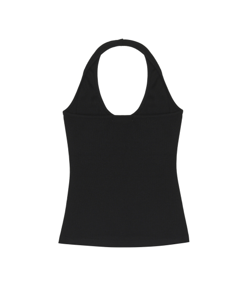 NICK&NICOLE(ニックアンドニコール)の「ESSENTIAL HALTER TOP_BLACK(Tシャツ/カットソー・レディース・その他・FREE)」の2枚目の写真