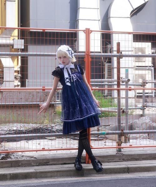 myu:loret(ミュウロレット)の「2wayチュールチュニック(チュニック・レディース・クリーム/ネイビー・FREE)」の16枚目の写真