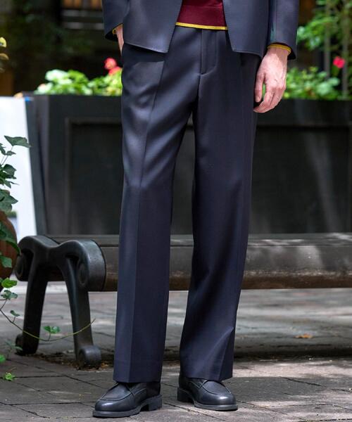DRESSTERIOR(ドレステリア)の「【セットアップ可】イージーケア サイドゴアワイドパンツ(その他パンツ・メンズ・オリーブ/ネイビー・76/85/79/82)」の2枚目の写真