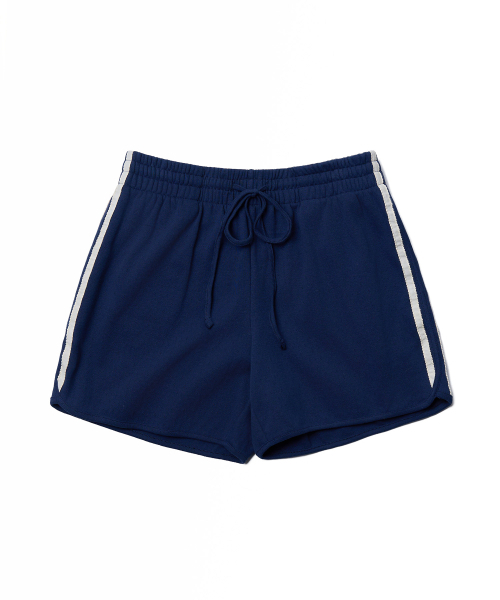 TTUDEMENT(トュードメント)の「50s EMBROIDERED TRACK SHORTS_NAVY(その他パンツ・レディース・その他・SMALL/MEDIUM)」の2枚目の写真