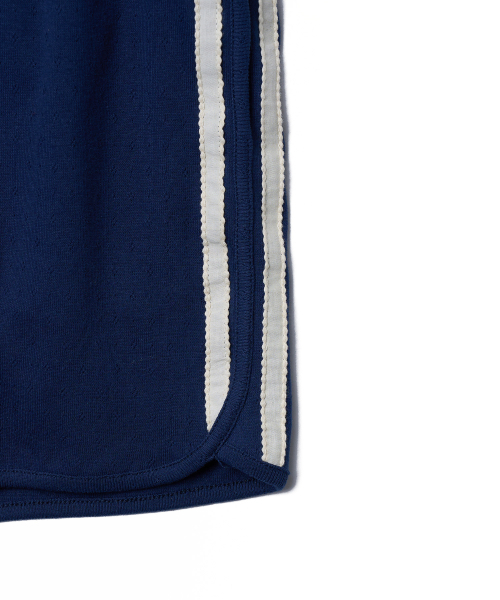TTUDEMENT(トュードメント)の「50s EMBROIDERED TRACK SHORTS_NAVY(その他パンツ・レディース・その他・SMALL/MEDIUM)」の5枚目の写真