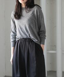 FORK&SPOON ウール混クルーネックカットソー