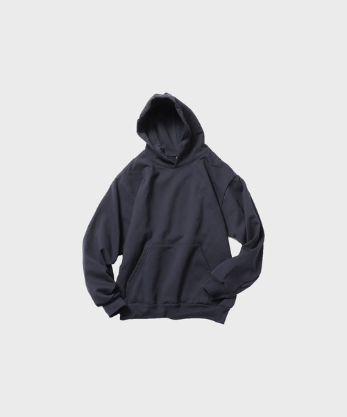 LOS ANGELES APPAREL(ロサンゼルスアパレル)の「Los Angeles Apparel/ロサンゼルスアパレル 14oz L/S HEAVY FLEECE HOOD PO プルオーバーパーカー 秋服 冬服(パーカー・メンズ・ホワイト/ブラック/ネイビー・L/S/XS)」の3枚目の写真