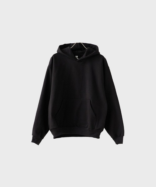 LOS ANGELES APPAREL(ロサンゼルスアパレル)の「Los Angeles Apparel/ロサンゼルスアパレル 14oz L/S HEAVY FLEECE HOOD PO プルオーバーパーカー 秋服 冬服(パーカー・メンズ・ホワイト/ブラック/ネイビー・L/S/XS)」の2枚目の写真