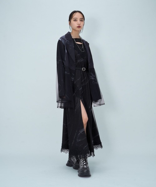 HARE(ハレ)の「【郷祥×HARE】レースキャミワンピース(HARE)(ワンピース・レディース・ブラック・FREE)」の2枚目の写真