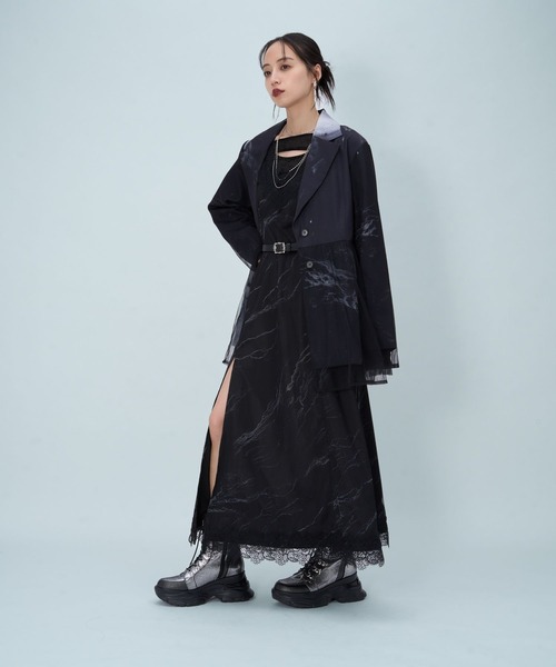 HARE(ハレ)の「【郷祥×HARE】レースキャミワンピース(HARE)(ワンピース・レディース・ブラック・FREE)」の3枚目の写真
