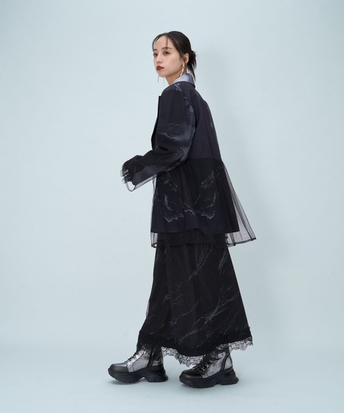 HARE(ハレ)の「【郷祥×HARE】レースキャミワンピース(HARE)(ワンピース・レディース・ブラック・FREE)」の4枚目の写真