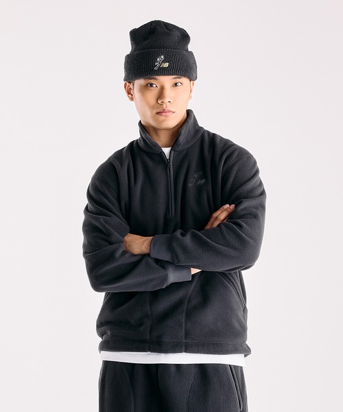 NEW BALANCE(ニューバランス)の「大谷翔平シグネチャースウェットジャケット(裏起毛)(ジャージ・メンズ・チャコールグレー/ダークグリーン・X-LARGE/LARGE/MEDIUM/SMALL/XXX-LARGE/XX-LARGE)」の2枚目の写真