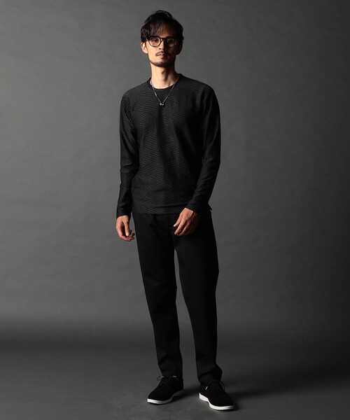 NICOLE CLUB FOR MEN（ニコルクラブフォーメン）の「バスケットブリスタープルオーバー（Tシャツ/カットソー・メンズ・ネイビー/ホワイト/ブラック/ボルドー・XL/M/L）」の8枚目の写真