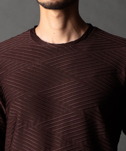 NICOLE CLUB FOR MEN（ニコルクラブフォーメン）の「バスケットブリスタープルオーバー（Tシャツ/カットソー・メンズ・ネイビー/ホワイト/ブラック/ボルドー・XL/M/L）」の12枚目の写真