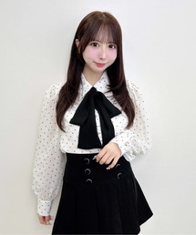 【WEB限定】ラメシアーボウタイブラウス