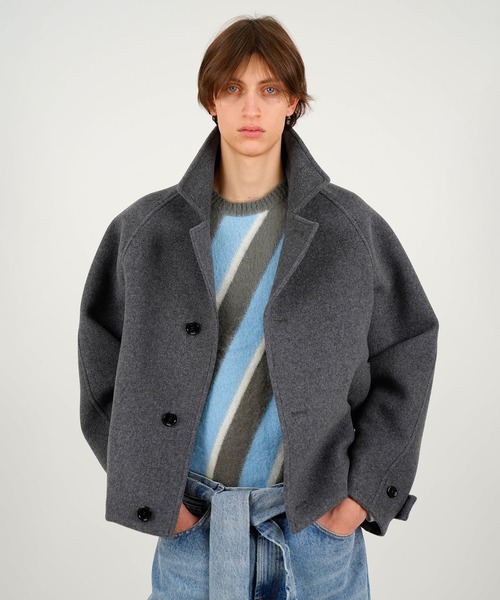 MSGM（エムエスジーエム）の「スラッシュストライプ ニットセーター（ニット/セーター・メンズ・グレー系・M/S）」の8枚目の写真
