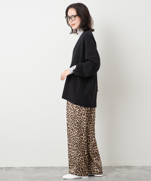 SLOBE IENA(スローブイエナ)の「グッドフィールフライスタートルTEE(Tシャツ/カットソー・レディース・ライトグレー/サックスブルー/ブラウン・FREE)」の5枚目の写真
