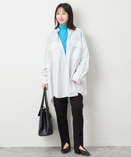 SLOBE IENA(スローブイエナ)の「グッドフィールフライスタートルTEE(Tシャツ/カットソー・レディース・ライトグレー/サックスブルー/ブラウン・FREE)」の17枚目の写真