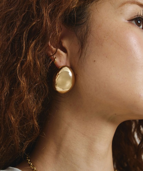 ROSE BUD(ローズバッド)の「BIG ROUND PIERCING(ピアス(両耳用)・レディース・ゴールド/シルバー・ONE SIZE)」の2枚目の写真