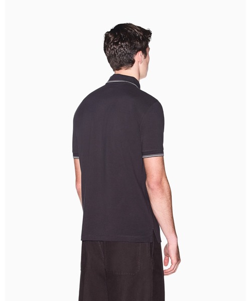 ARMANI EXCHANGE(アルマーニエクスチェンジ)の「【A|X アルマーニ エクスチェンジ】CO エンブレムロゴ スリムフィット 半袖ポロシャツ/SLIM(ポロシャツ・メンズ・グレイッシュベージュ/チャコールグレー・X-LARGE/SMALL/MEDIUM/LARGE/X-SMALL)」の6枚目の写真